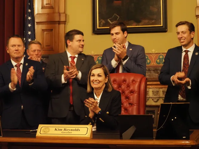 Gov. Kim Reynolds signs law allowing $1.4B in tax incentives for steel mill project